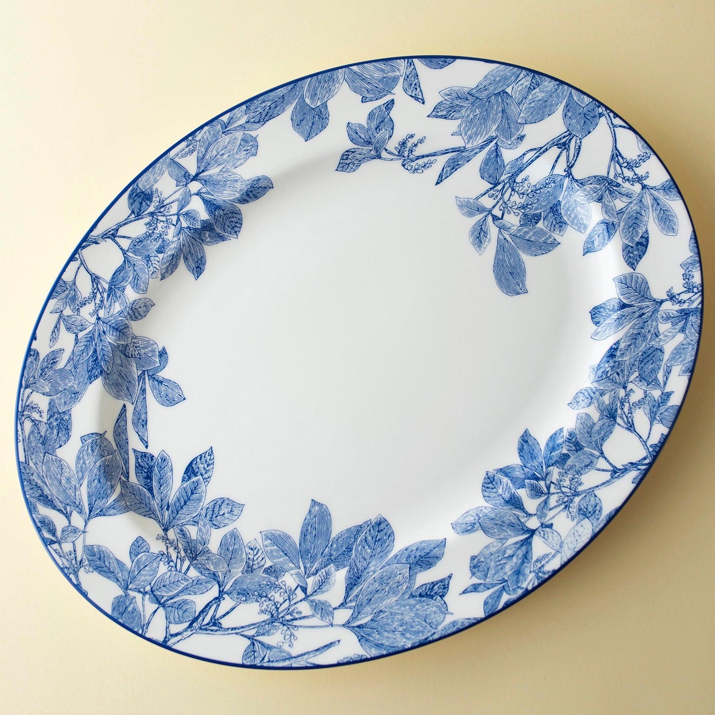 Arbor Oval Rimmed Platter