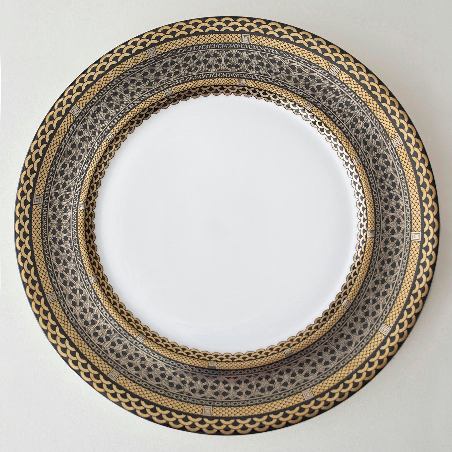 Hawthorne Onyx Gold & Platinum Charger Plate