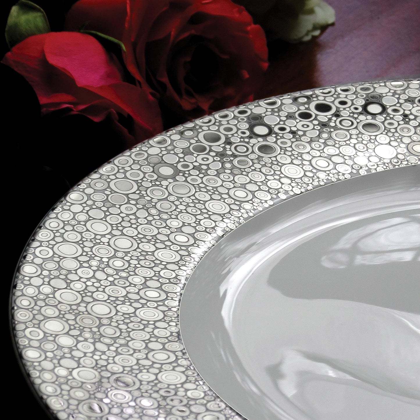 Ellington Shine Platinum Rimmed Soup Bowl