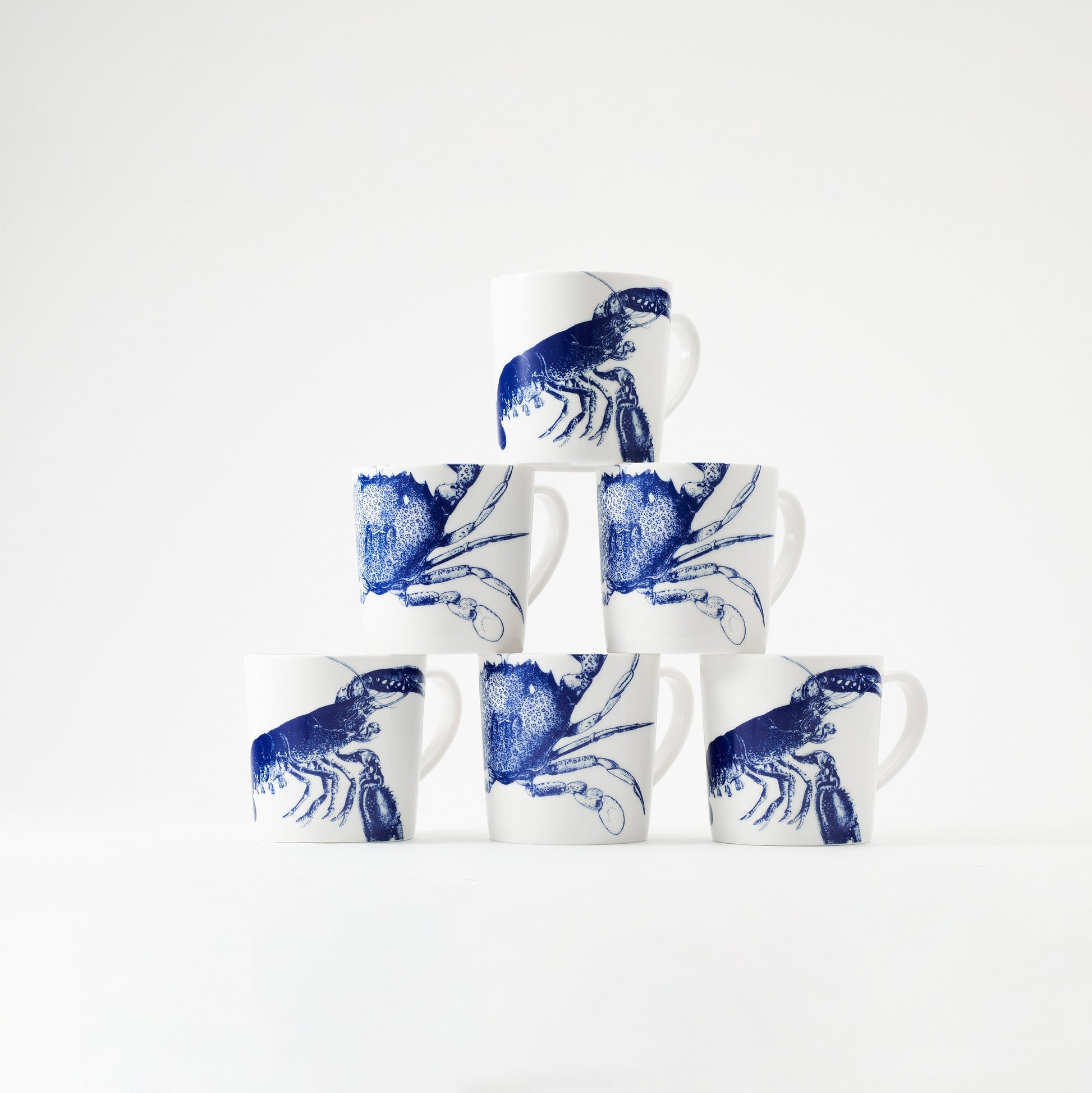  The Crustacean Combo, Set Of 6 Mugs