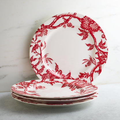  Arcadia Crimson Rimmed Dinner Plate