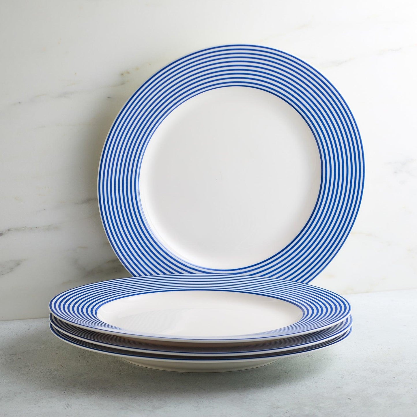  Newport Stripe Rimmed Dinner Plate