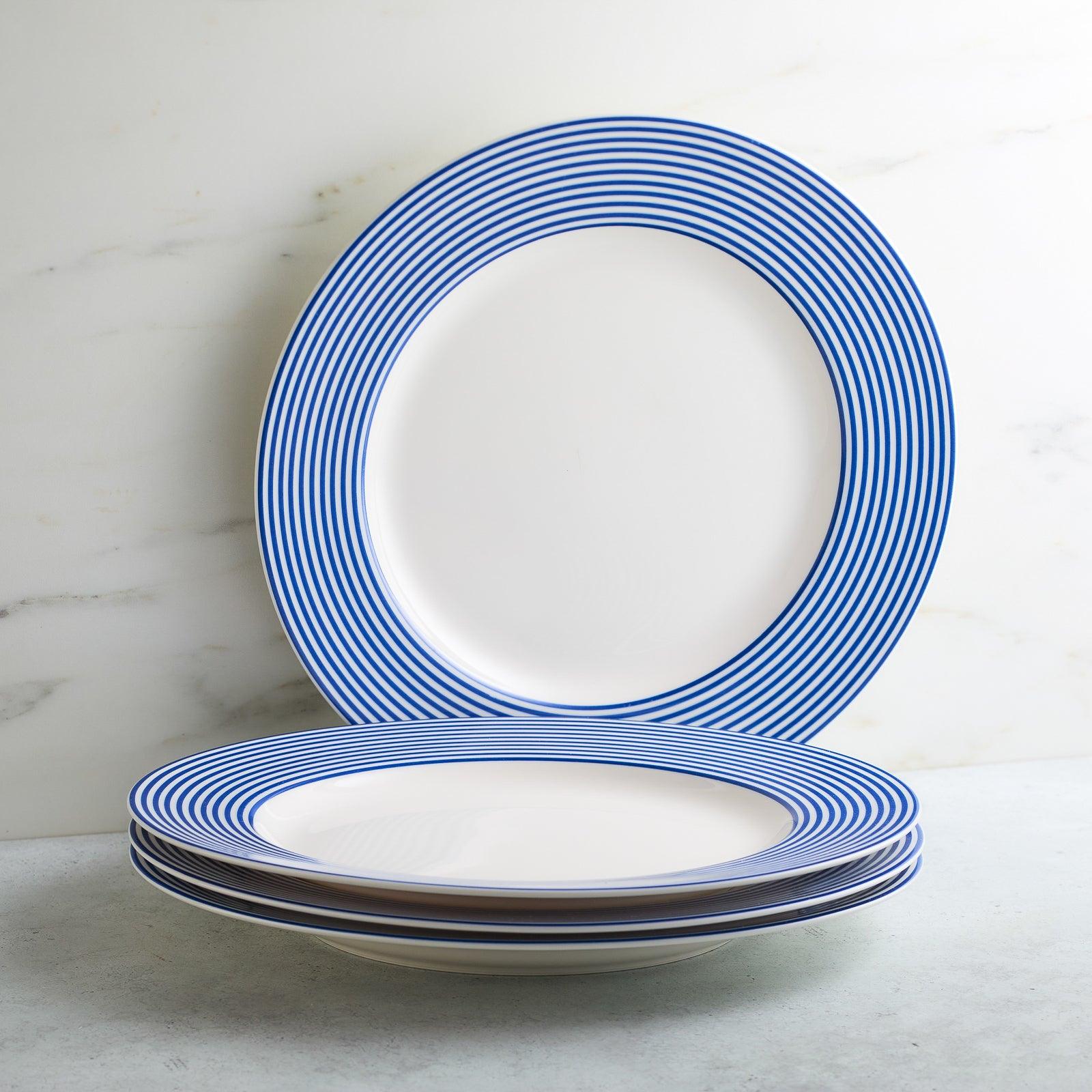 Newport Stripe Rimmed Dinner Plate