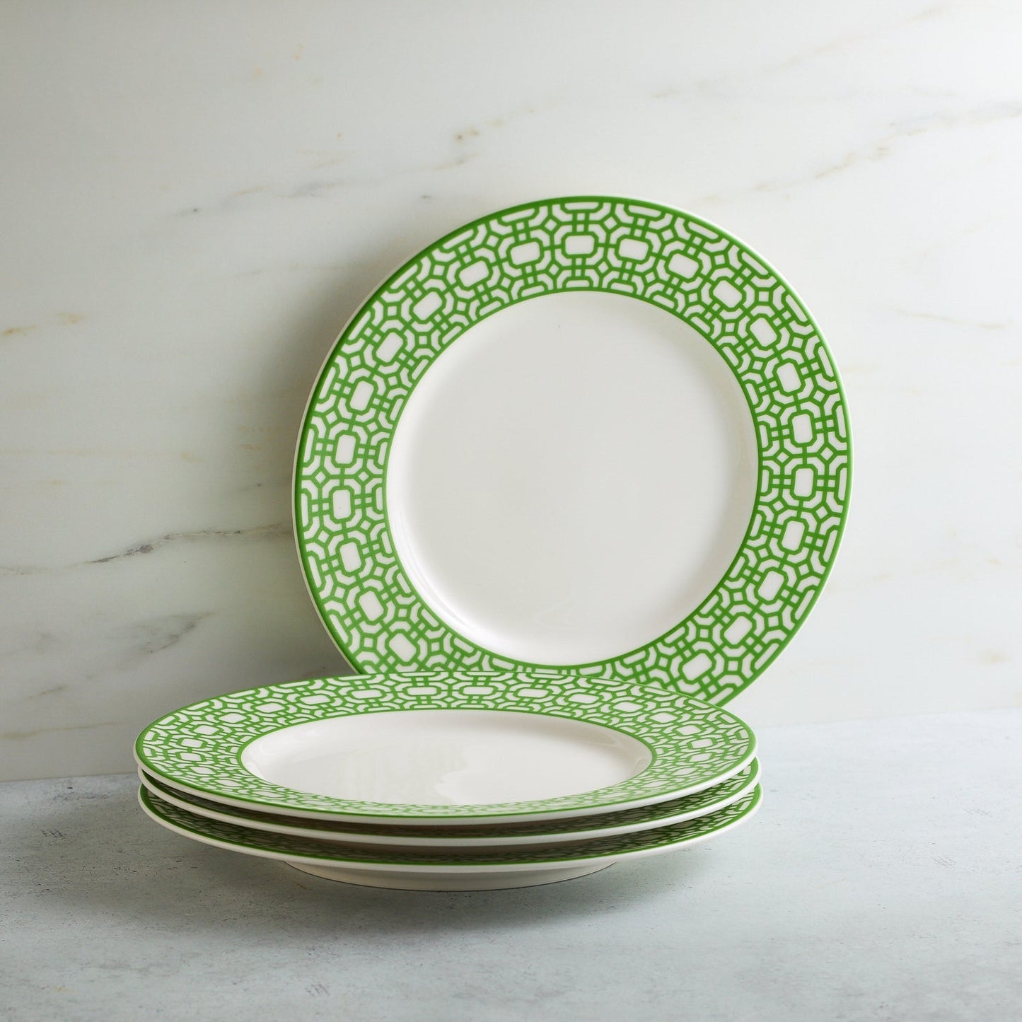  Newport Garden Gate Verde Rimmed Salad Plate