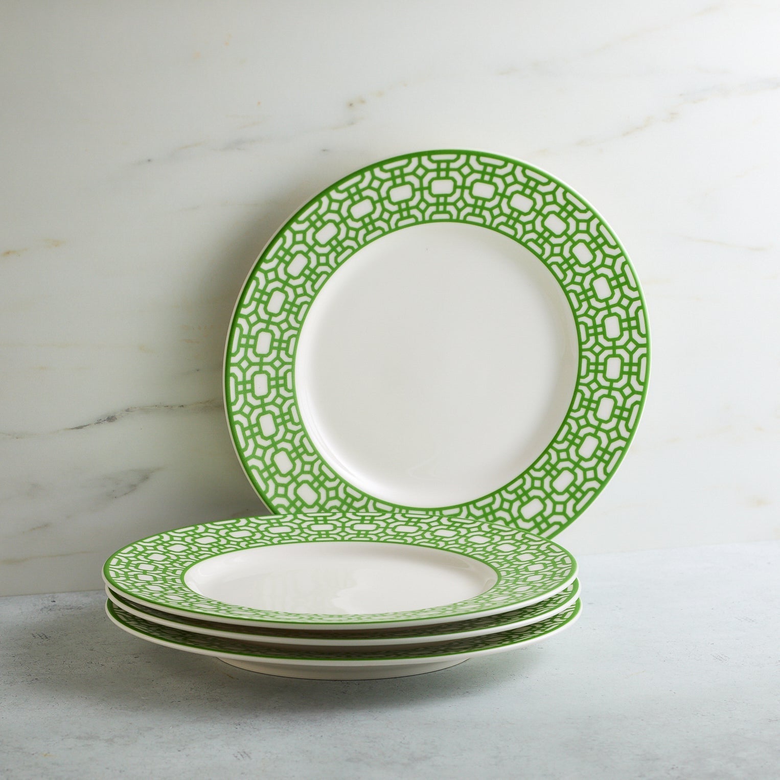  Newport Garden Gate Verde Rimmed Salad Plate