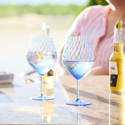  Phoebe Cobalt Universal Wine Glasses