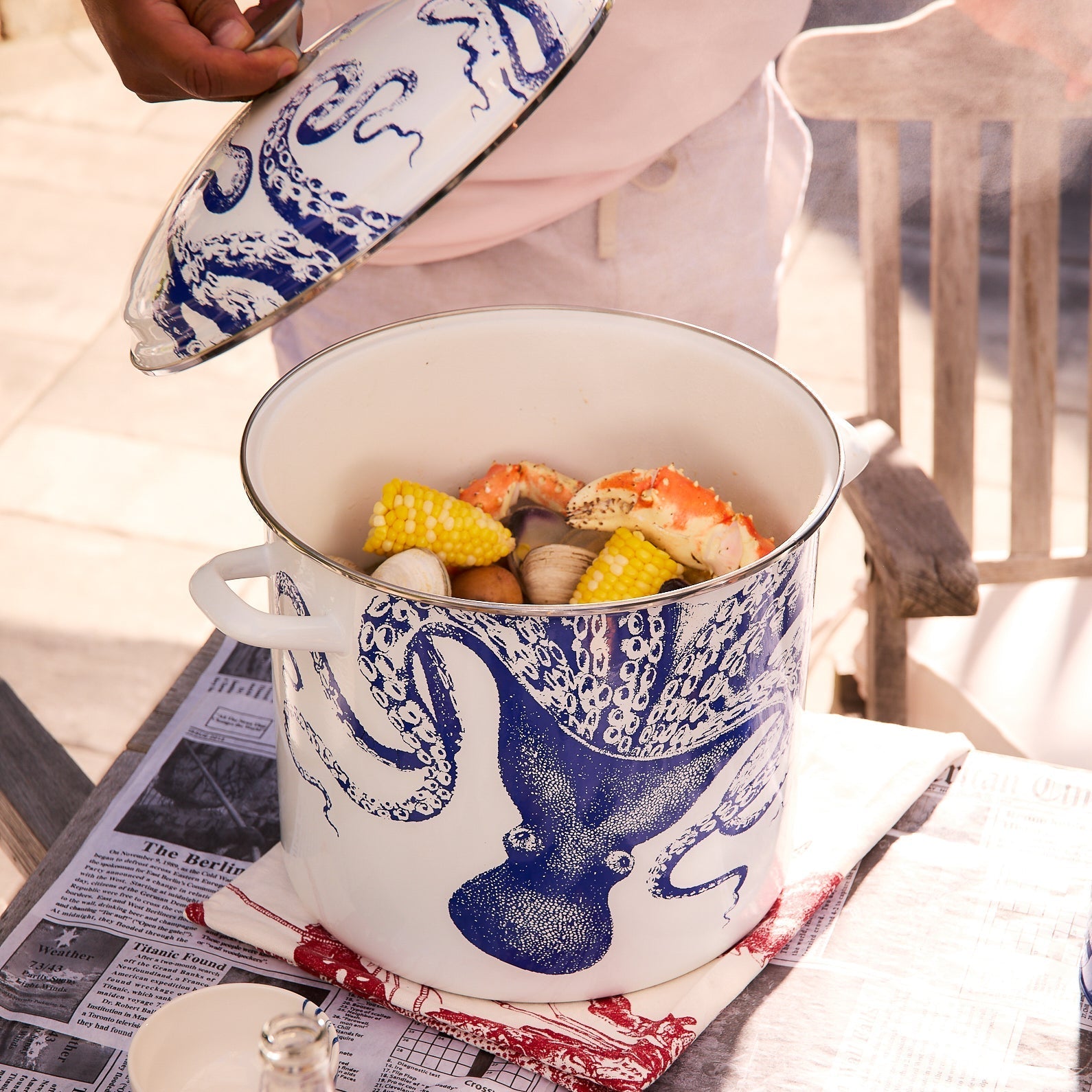  Caskata X Cuisinart Lucy 16 Qt. Enamel On Steel Stockpot