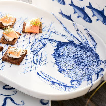  Crab Large Coupe Oval Platter