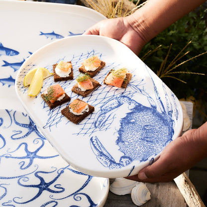  Crab Large Coupe Oval Platter