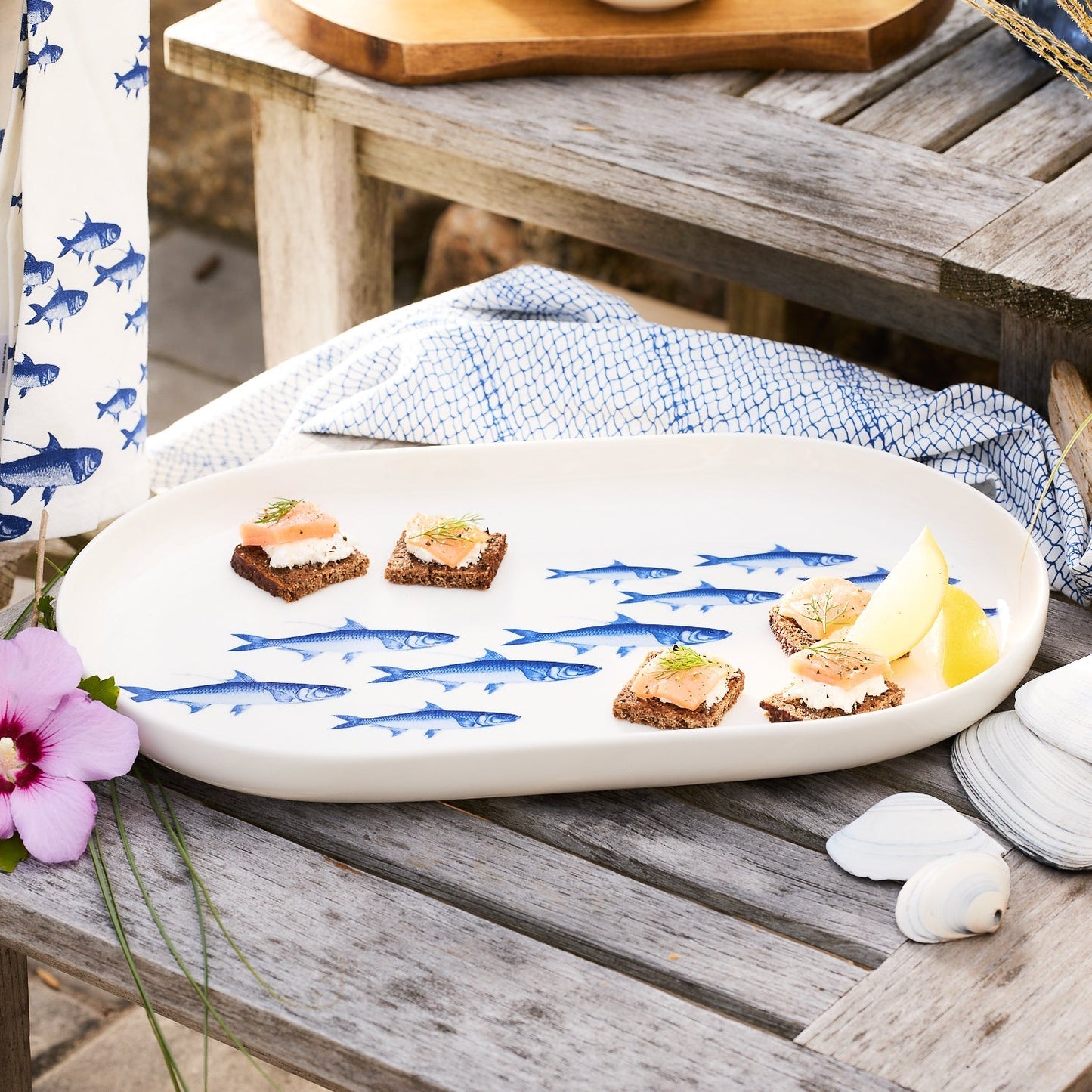  School Of Fish Large Coupe Oval Platter
