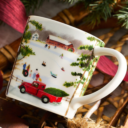  Caskata X Felix Doolittle Winter Wonderland Mugs, Set Of 4
