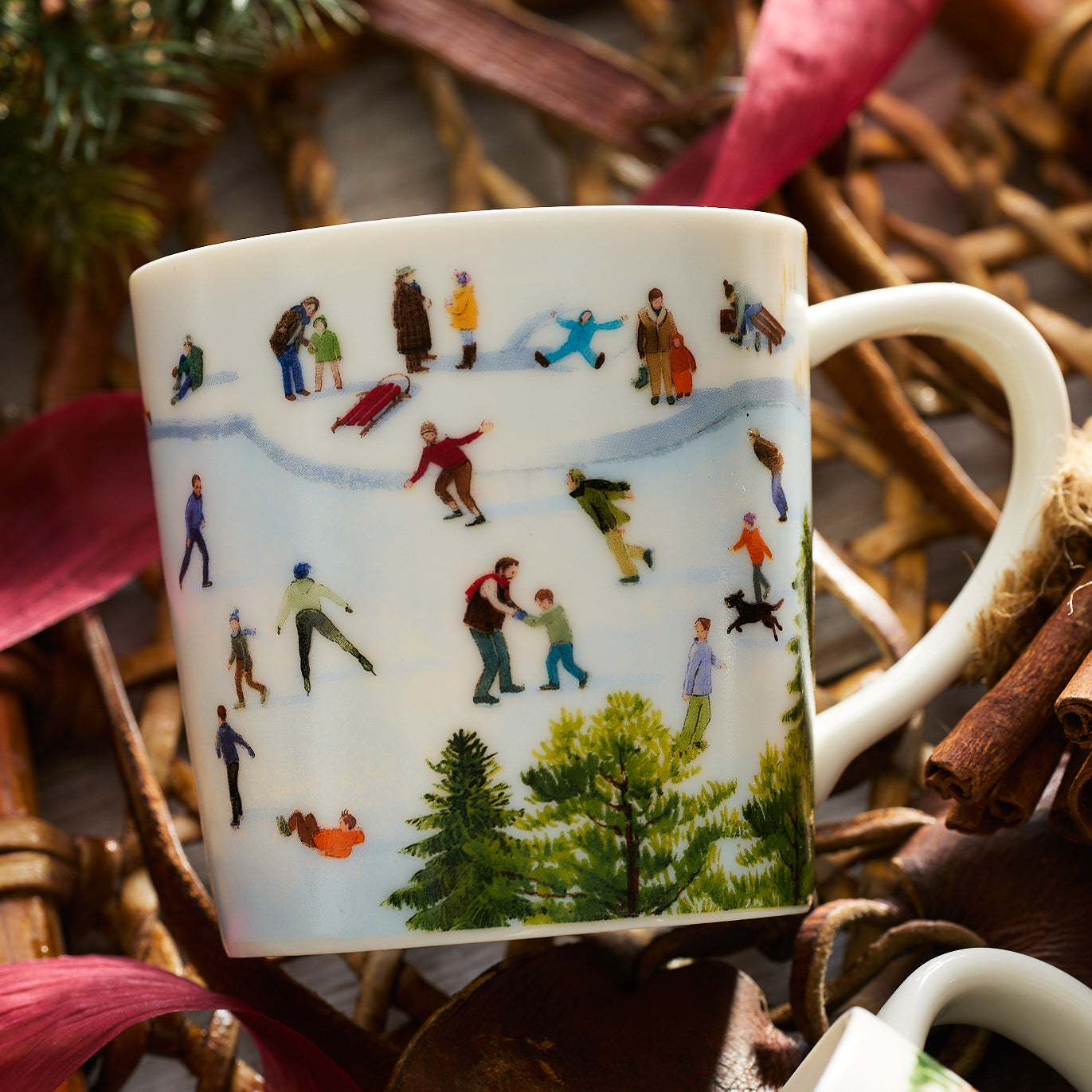  Caskata X Felix Doolittle Winter Wonderland Mugs, Set Of 4