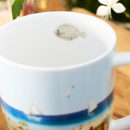  Caskata X Felix Doolittle By The Sea Mugs, Set Of 4