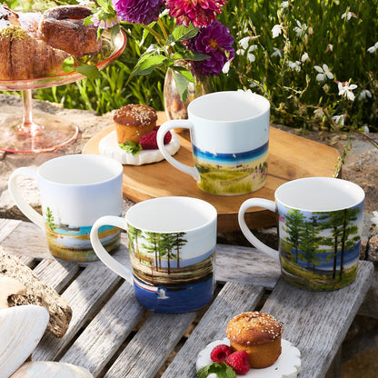  Caskata X Felix Doolittle By The Sea Mugs, Set Of 4