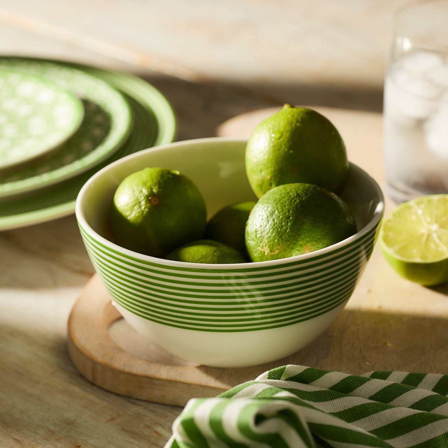  Newport Stripe Verde Cereal Bowl