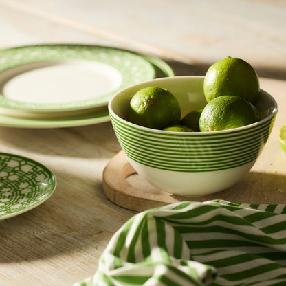  Newport Stripe Verde Cereal Bowl