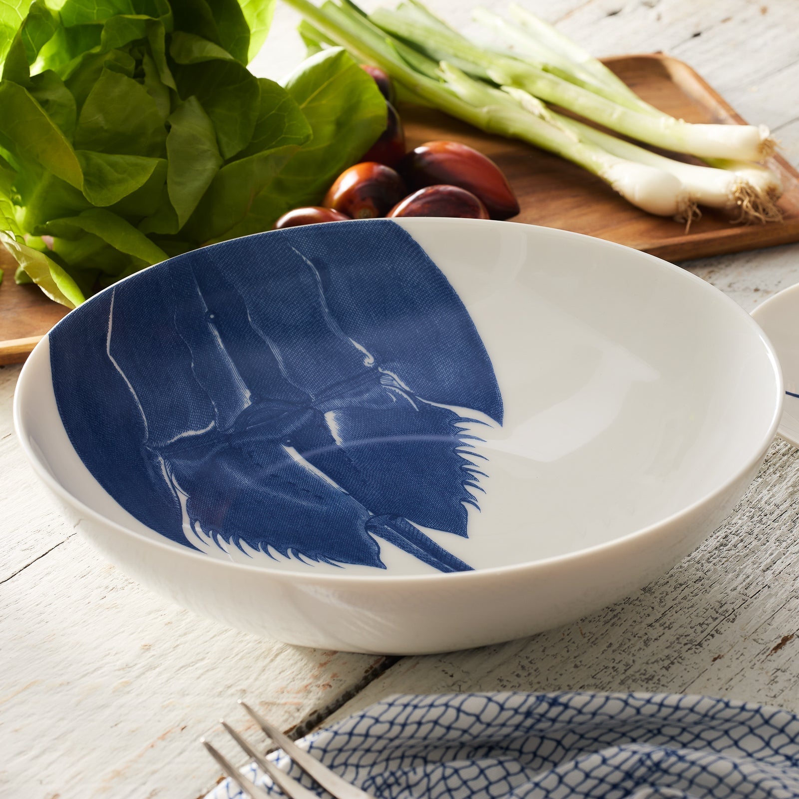  Horseshoe Crab Wide Serving Bowl