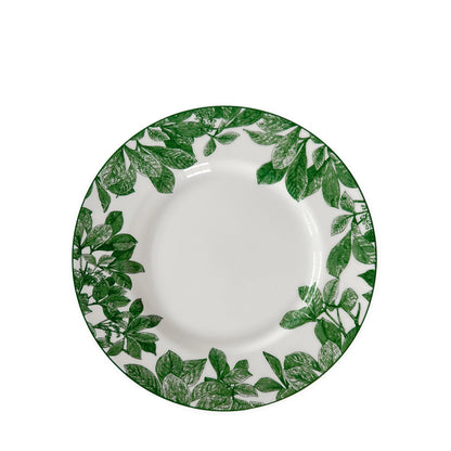  Arbor Green Rimmed Salad Plate