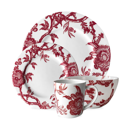  Arcadia Crimson 4-Piece Place Setting