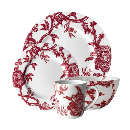  Arcadia Crimson 4-Piece Place Setting