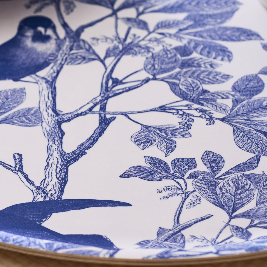  Arbor Large Round Birchwood Tray