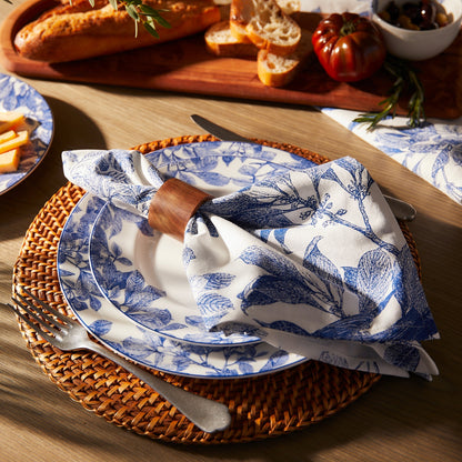  Arbor Birds Blue Dinner Napkins