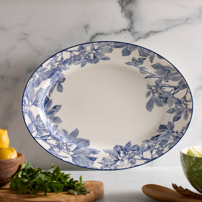  Arbor Oval Rimmed Platter