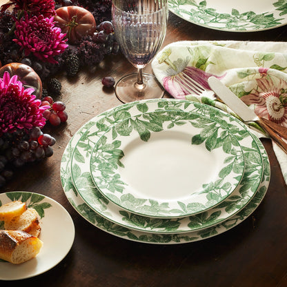  Arbor Green Rimmed Dinner Plate