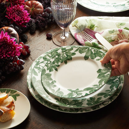  Arbor Green Rimmed Salad Plate