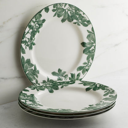  Arbor Green Rimmed Dinner Plate
