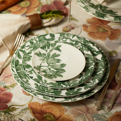  Arbor Green Rimmed Salad Plate