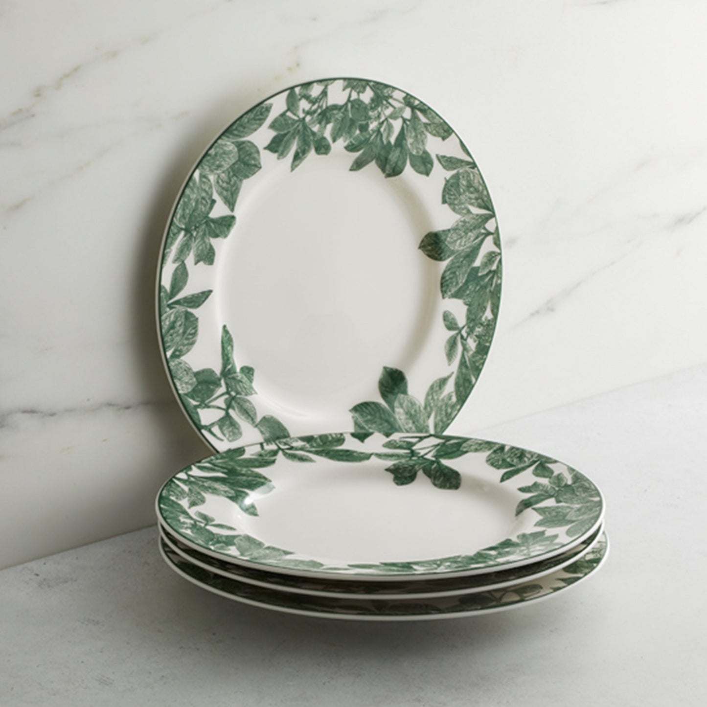  Arbor Green Rimmed Salad Plate