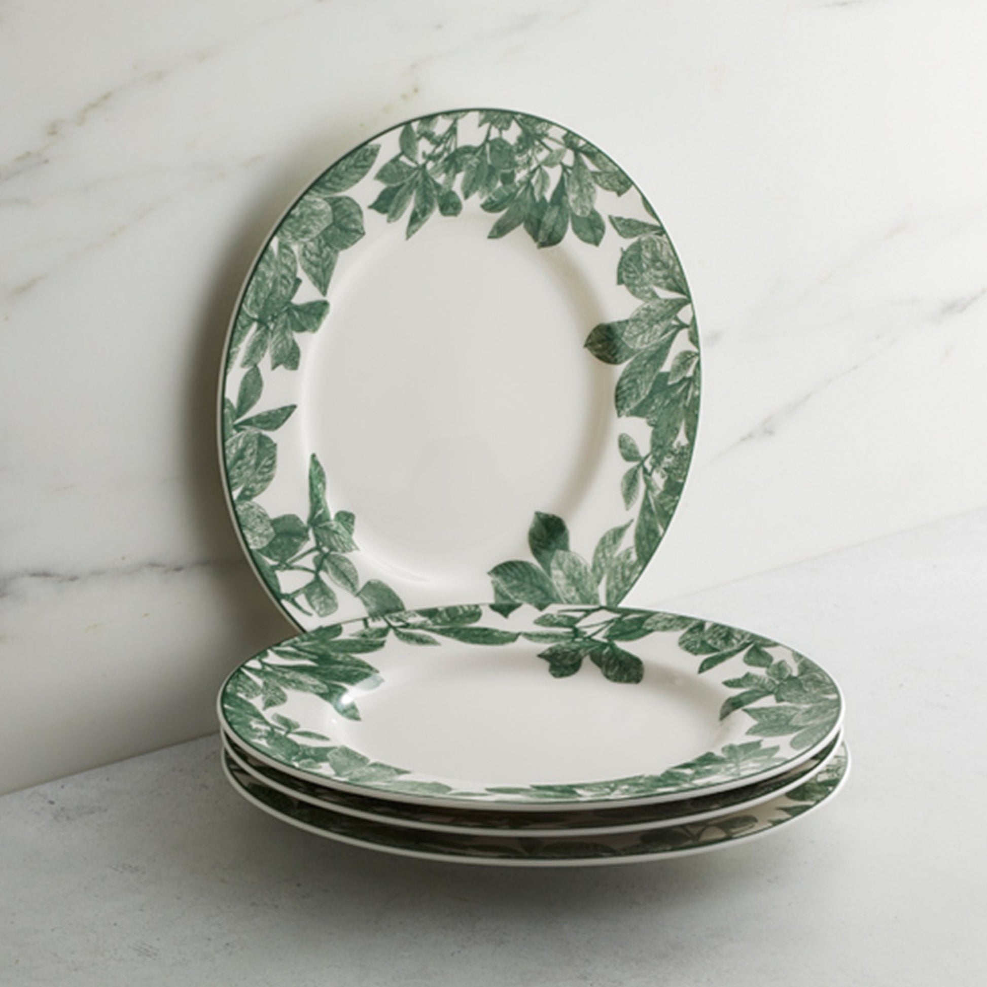  Arbor Green Rimmed Salad Plate