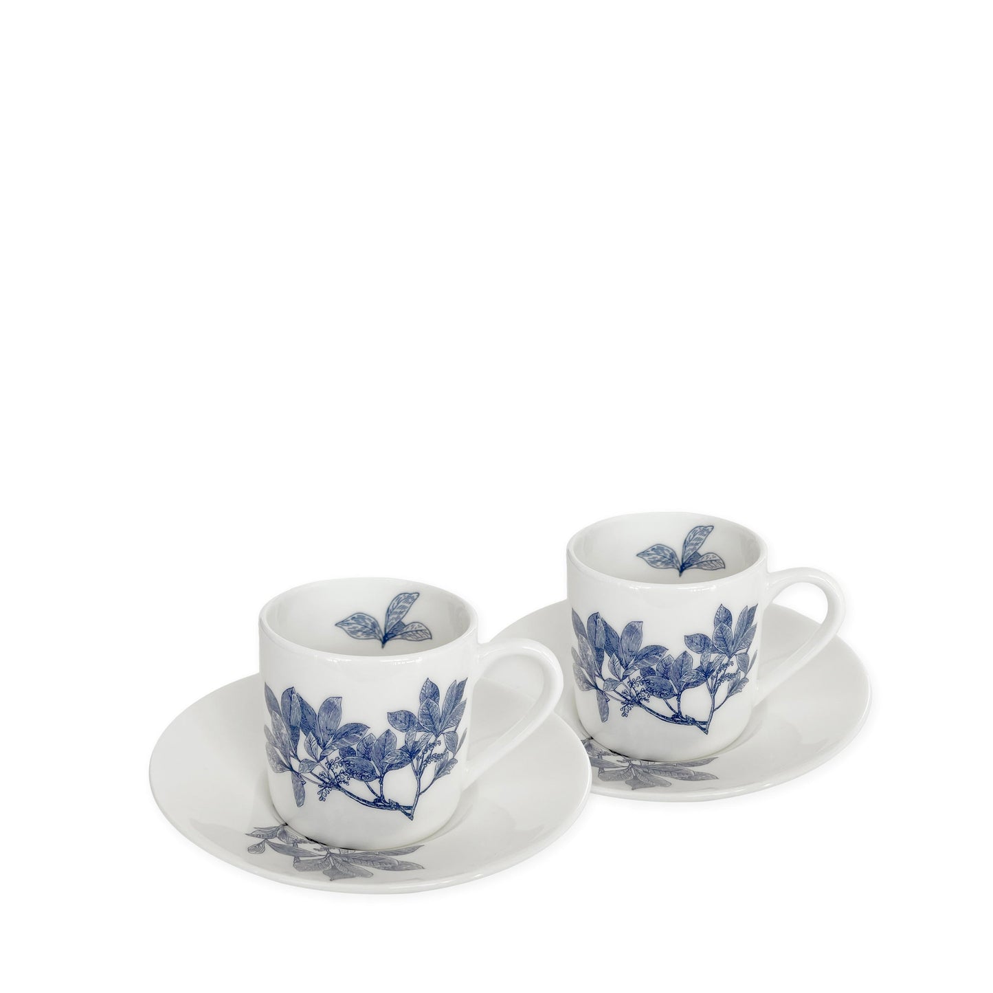  Arbor Espresso Cups & Saucers, Set Of 2