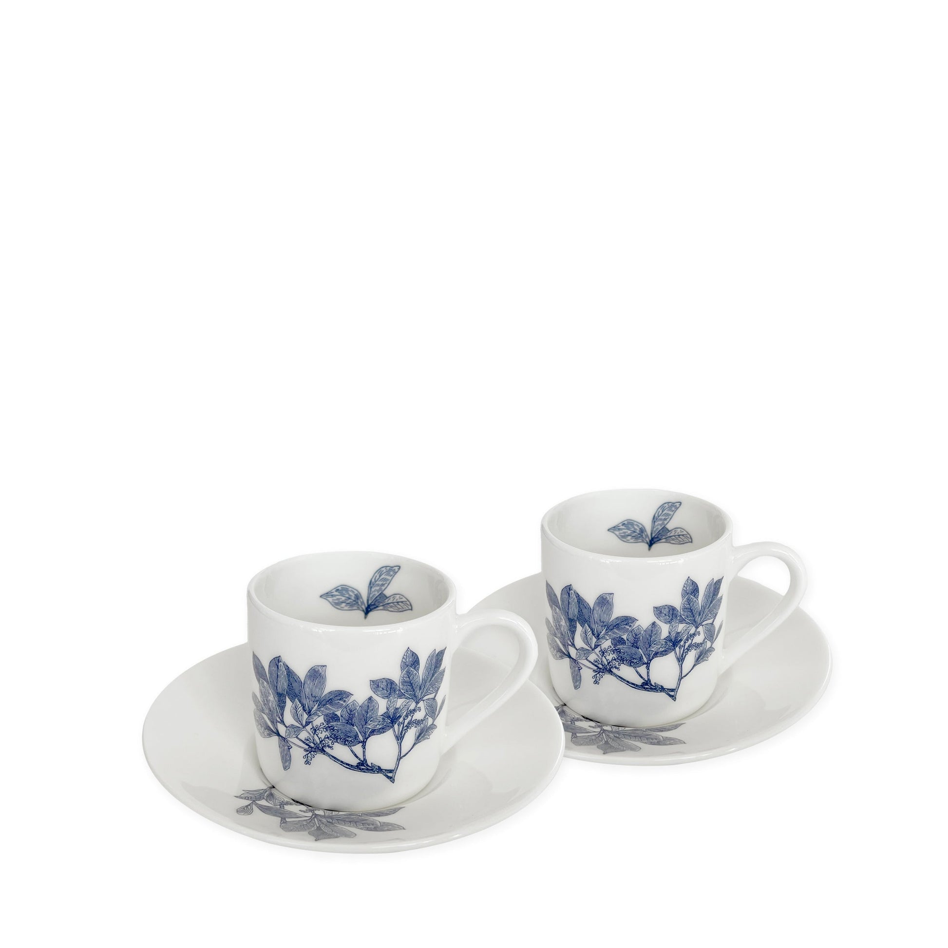  Arbor Espresso Cups & Saucers, Set Of 2
