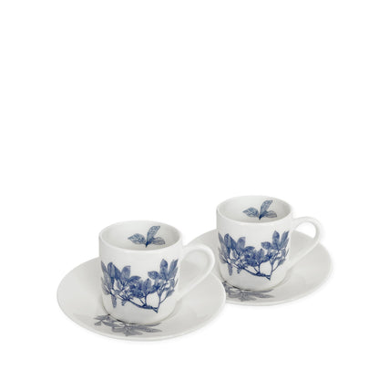  Arbor Espresso Cups & Saucers, Set Of 2