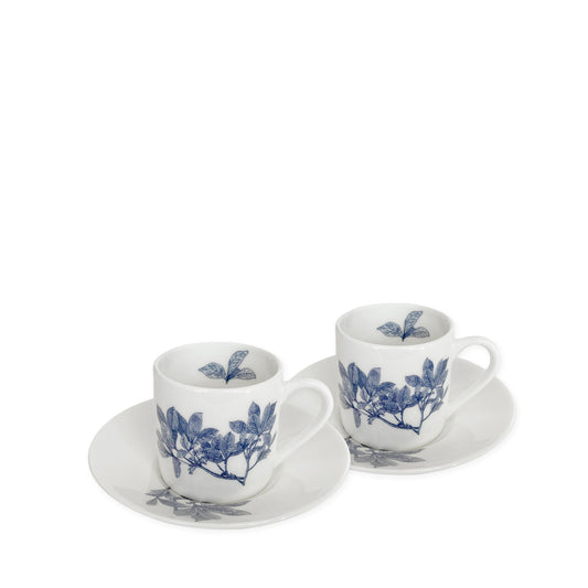 Arbor Espresso Cups & Saucers, Set Of 2