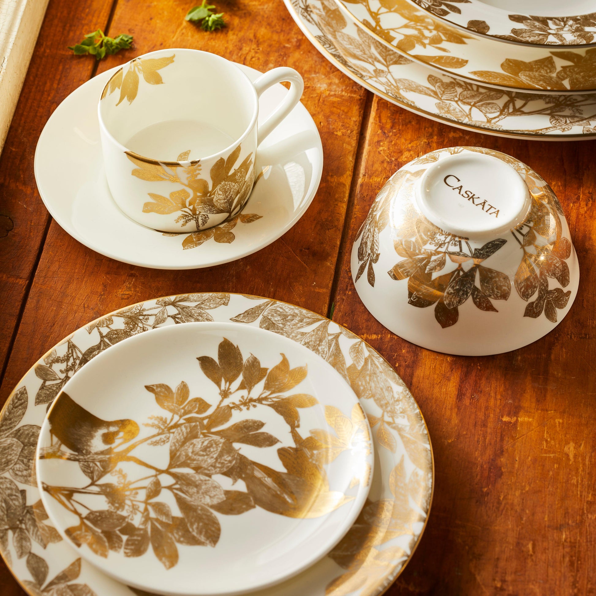  Arbor Birds Gold Small Plates