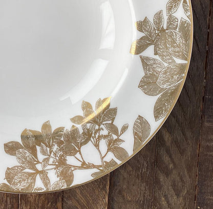  Arbor Gold Rimmed Soup Bowl