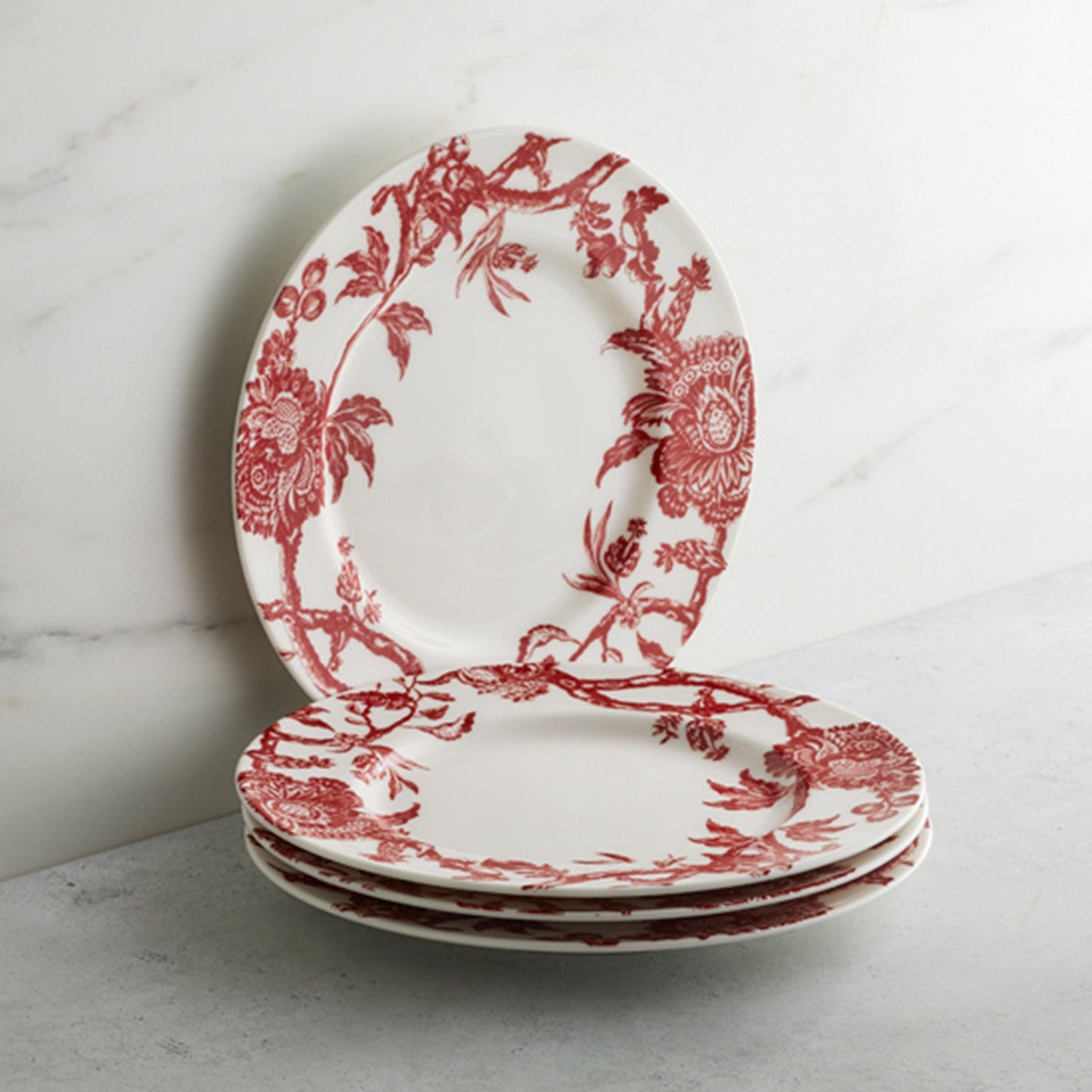  Arcadia Crimson Rimmed Salad Plate
