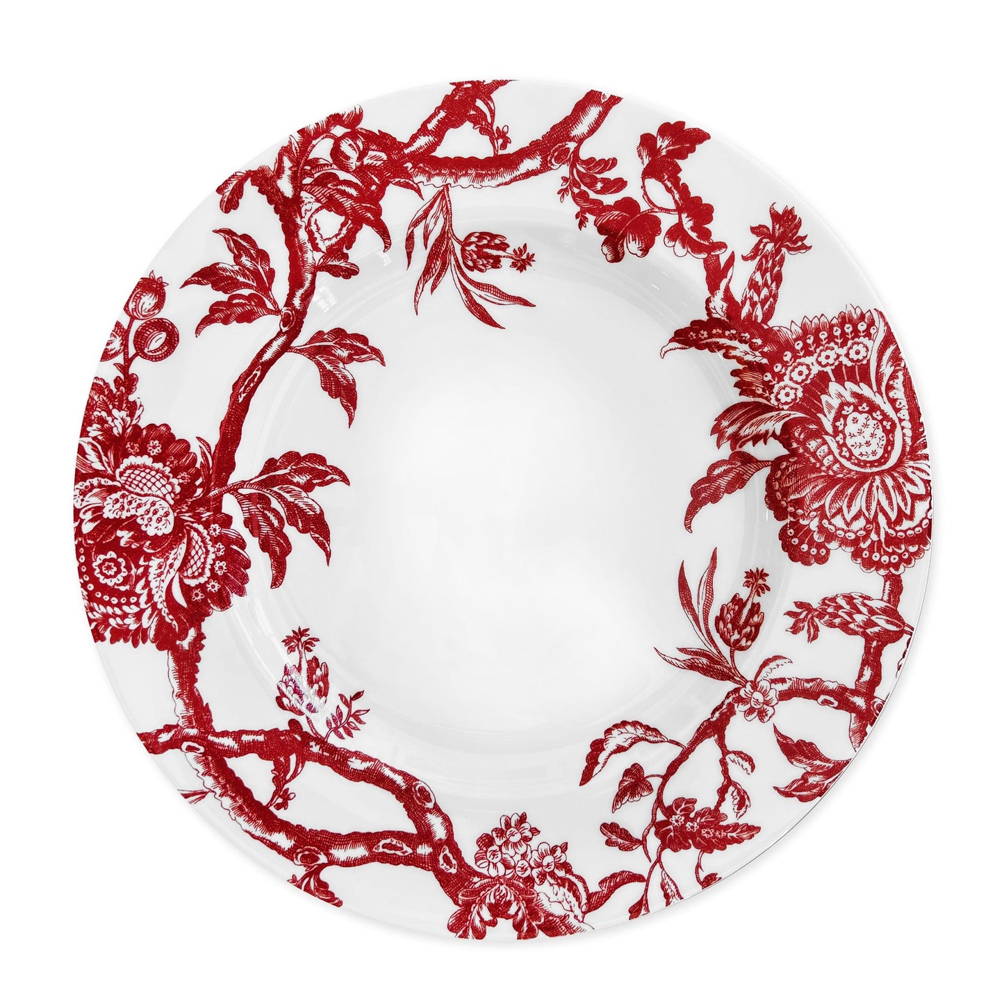  Arcadia Crimson Rimmed Dinner Plate