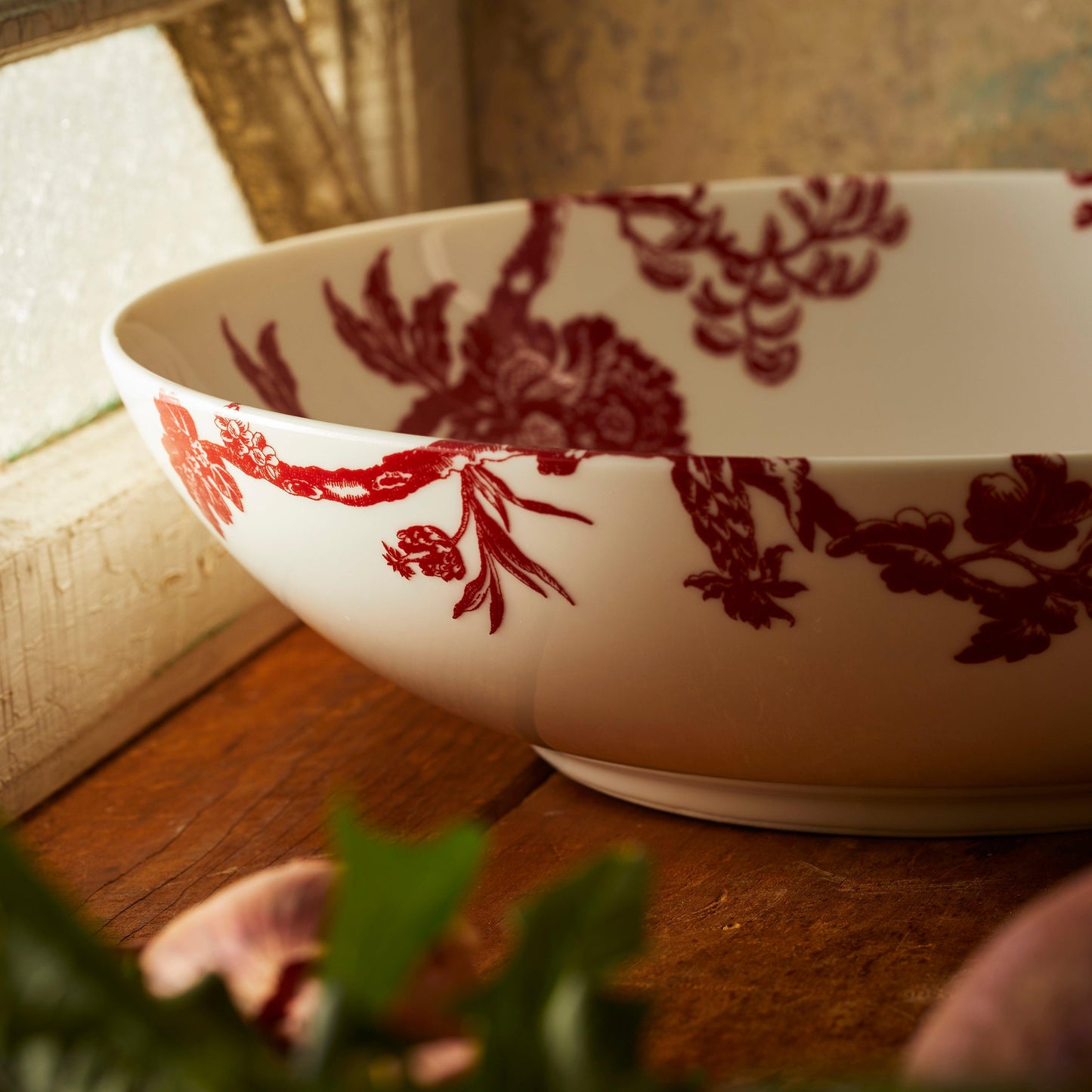  Arcadia Crimson Wide Serving Bowl