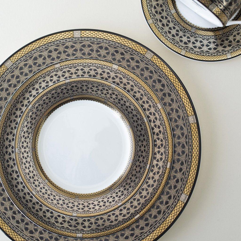  Hawthorne Onyx Gold & Platinum Bread & Butter Plate