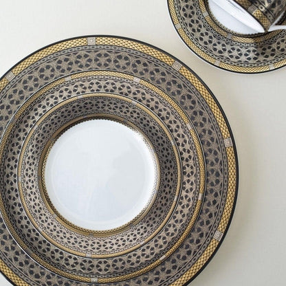  Hawthorne Onyx Gold & Platinum Salad Plate