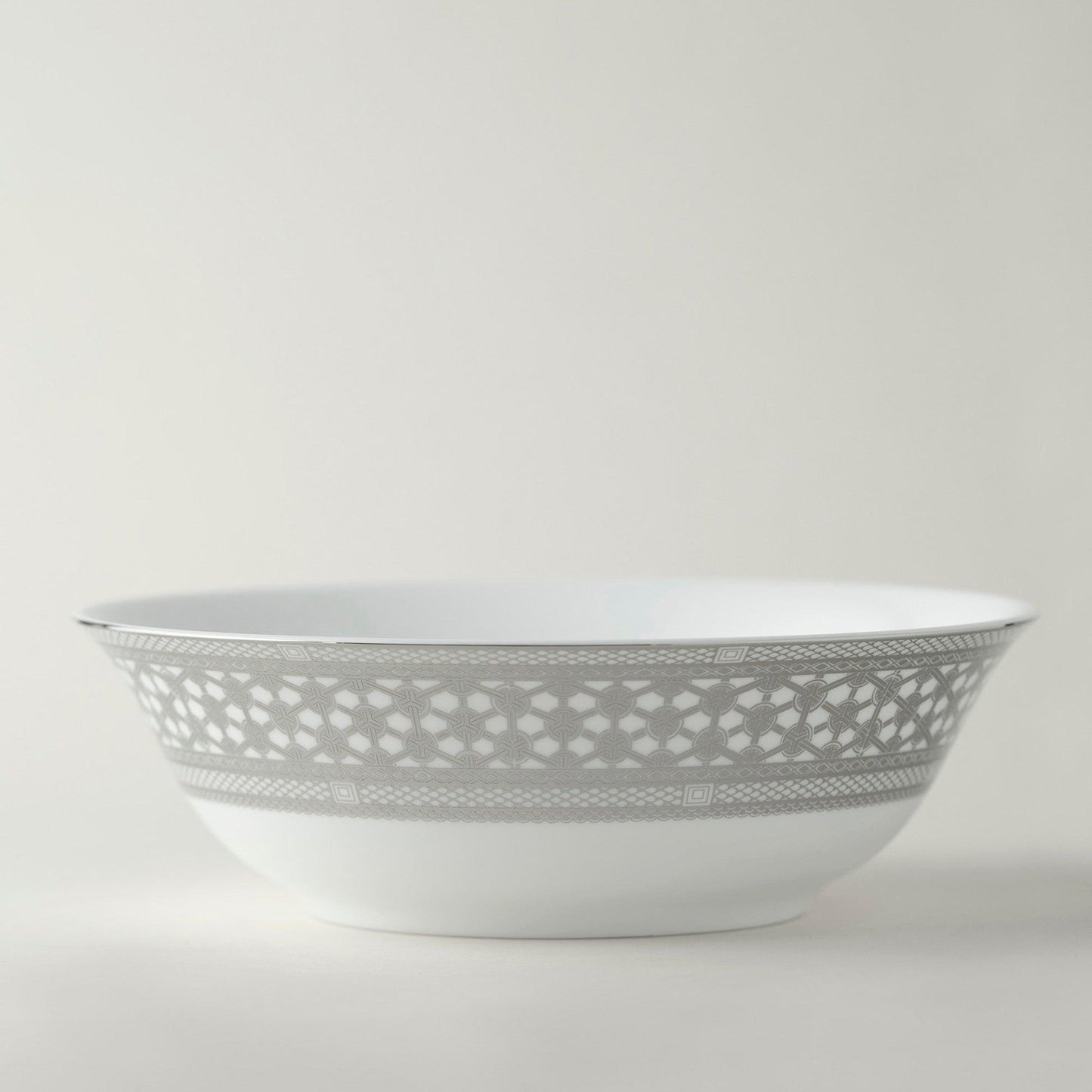 Hawthorne Ice Platinum Medium Serving Bowl