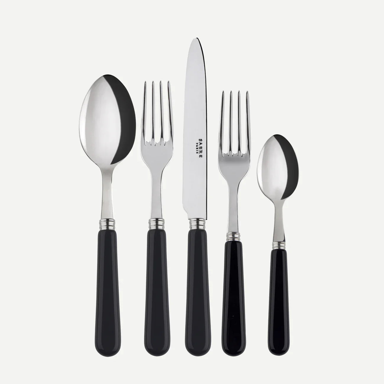 Sabre Bistro Black 5-Piece Flatware Setting