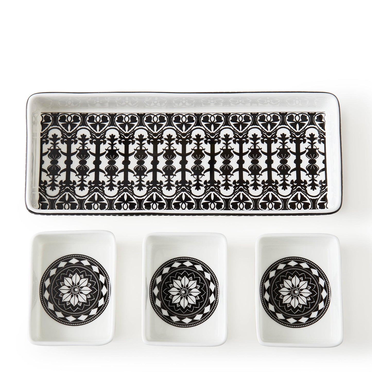  Casablanca Nested Appetizer Tray Set