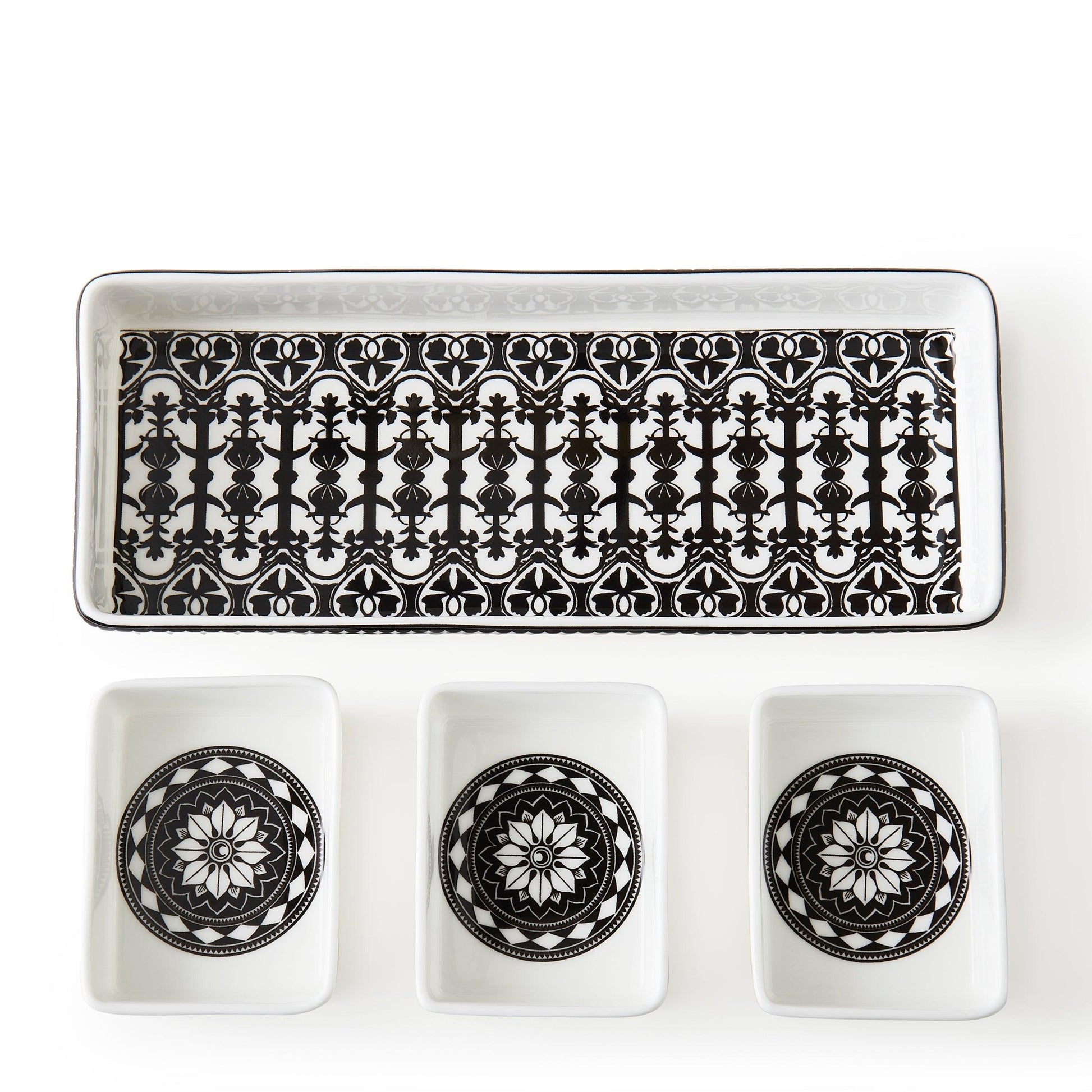  Casablanca Nested Appetizer Tray Set