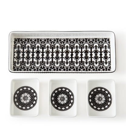  Casablanca Nested Appetizer Tray Set