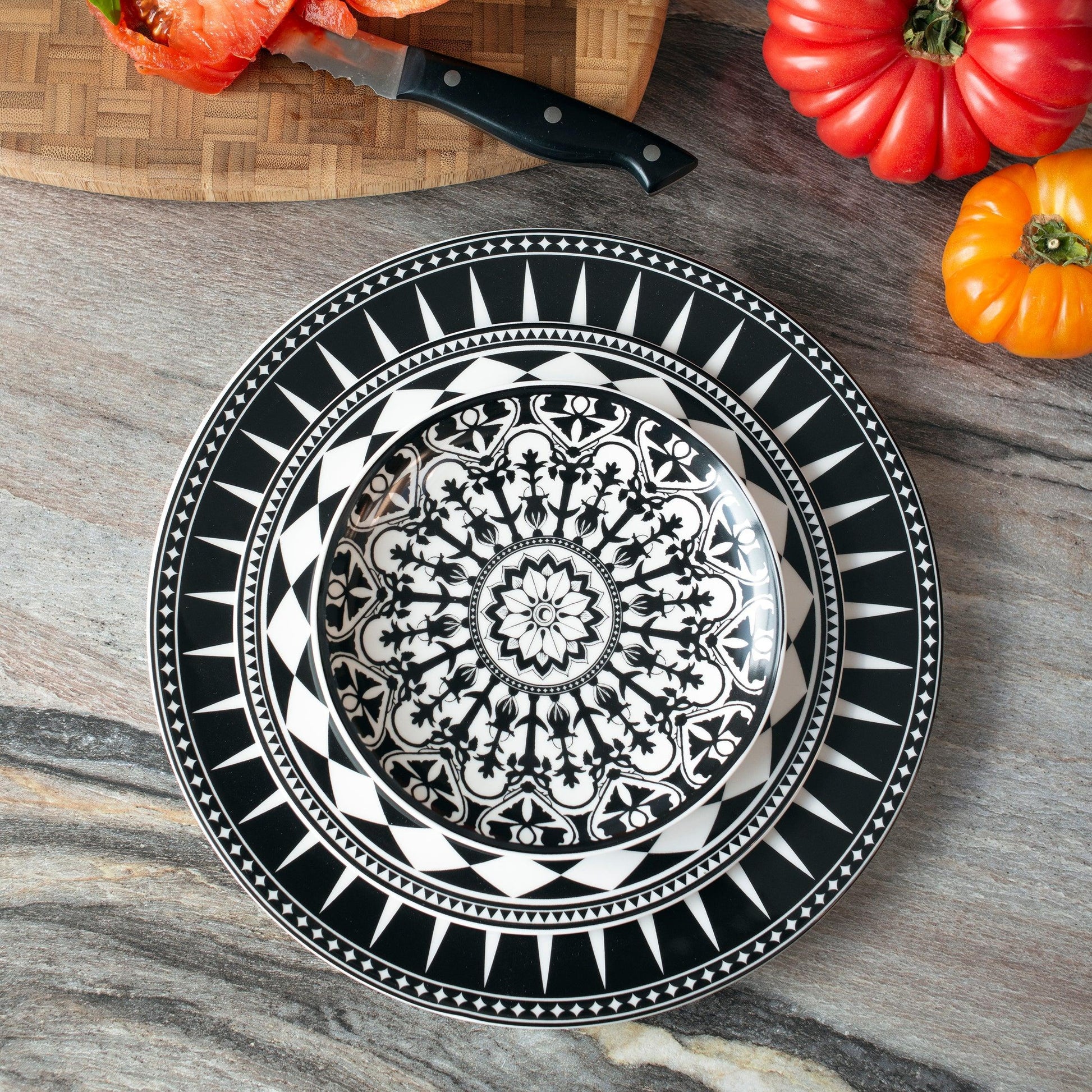  Marrakech Rimmed Dinner Plate